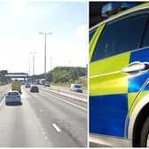 Police were unable to catch Deakin when he tried to get away on the M62 near Wakefield. (pics by Google Maps / National World)