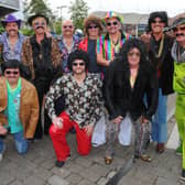Fancy dress fans at the Western Terrace