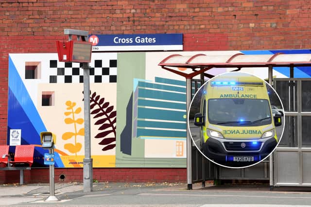 A person has died at Cross Gates train station, police said.