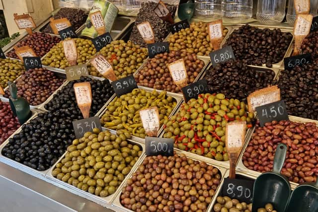You'll be spoilt for choice if you want some Greek olives.