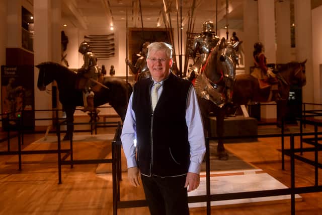 Royal Armouries curator Mark Murray-Flutter who has gone viral