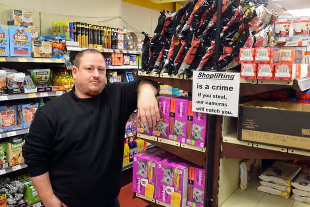Robson's Food Store assistant manager Martin Passmoor has been discussing the issue of shoplifting on Chester Road.