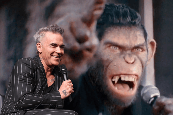 The first trailer for Better Man, the biopic about Robbie Williams, has been released - with the former Take That singer taking on the role of himself... as a monkey.