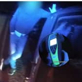 Luke Mills, 44, was almost three times over the legal limit for drink-driving when he crashed into a wall.