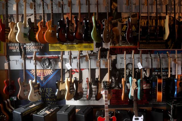 The Call Lane bar offers both affordable and vintage guitars.