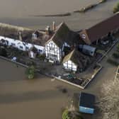 The home of Nick Lupton during the flooding of January 2024. 