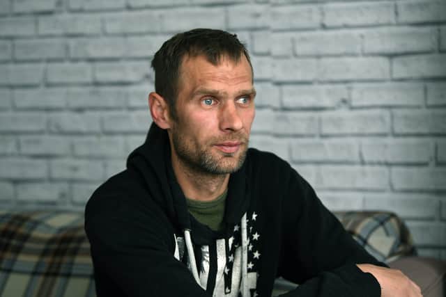 Seacroft man Mantas Jakaitis, who is constantly targeted by youths who abuse him and torment him and his children