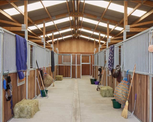 The stables inside the Omaze Yorkshire house.