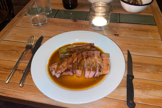 The pork chop (£23) was cooked beautifully.