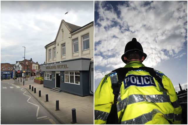 Police are searching for information after a man was seriously assaulted outside the Midland Hotel in Normanton on Saturday (October 12).