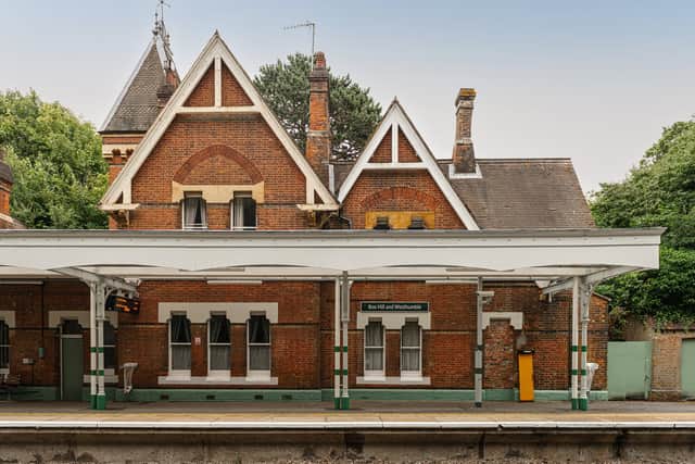 The dream home for commuters is up for sale - in a station house in Westhumble, north of Dorking in Surrey.