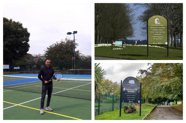 42 tennis courts at eight public parks have been renovated.