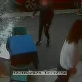 Video grab from this shocking footage shows an alleged attack on restaurant staff - in a dispute over paying a bill  at La Bella Vista in Hastings, East Sussex.