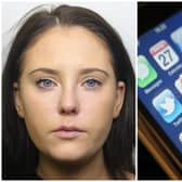 Eleanor Brown (Pictured) was jailed for three years for posting photos of her father's ex mistress on an escort site. (pictures by WYP / National World)