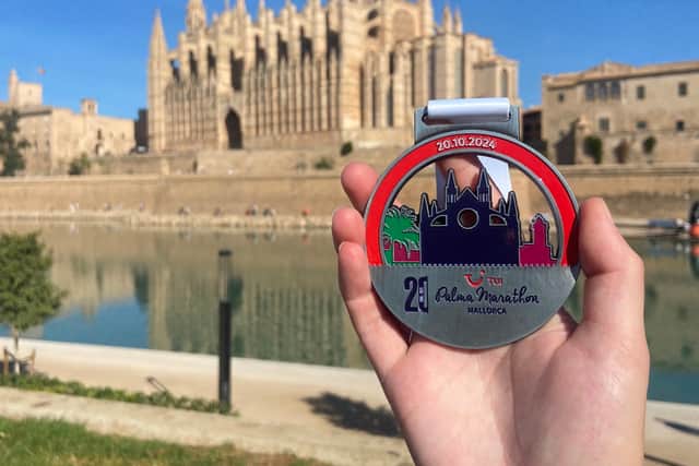 TUI Palma Half Marathon medal 2024. (Photo: Isabella Boneham)