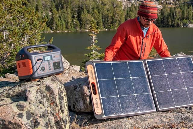 Solar charging is an effective way to keep the device topped up while outdoors