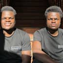 Twins John and James Makanjuola who own their own cleaning company Makagroup Services.