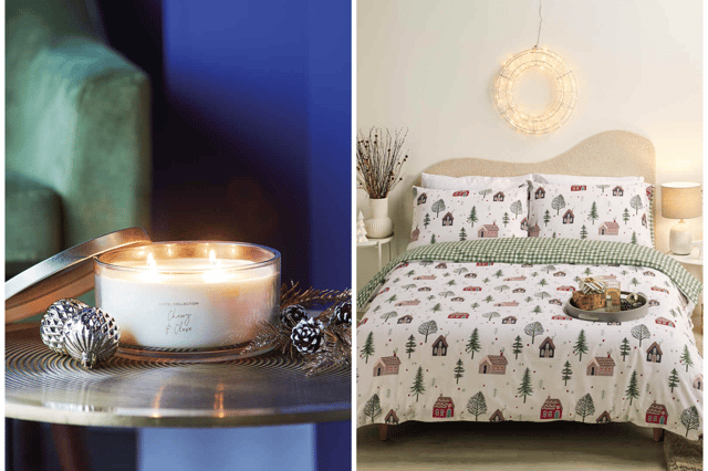 Candles and bedlinen sets to get you into the festive spirit
