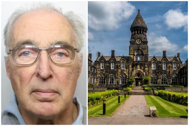 Patrick Smythe (pictured) was convicted of abusing another four boys during the 1970s and 80s while he worked under the Diocese of Leeds, based at Hinsley Hall in Headingley (pictured). (photos by WYP / National World).
