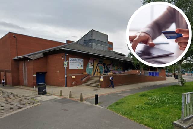 Lane admits stealing thousands from Lightwaves Community Trust, a charity that runs the Lightwaves Leisure and Community Centre. (pics by Google Maps / Adobe)