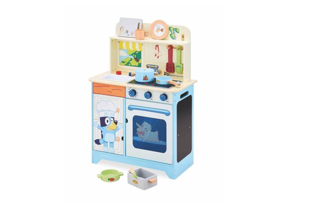 Cook up a storm in this Bluey wooden kitchen