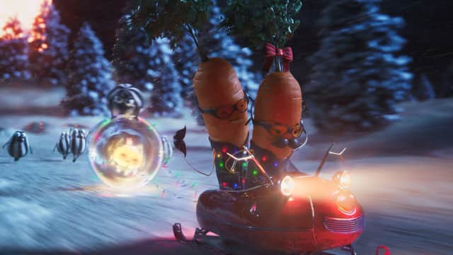 Aldi’s 2024 Christmas advert features humbug minions chasing after Kevin the Carrot and wife Katy