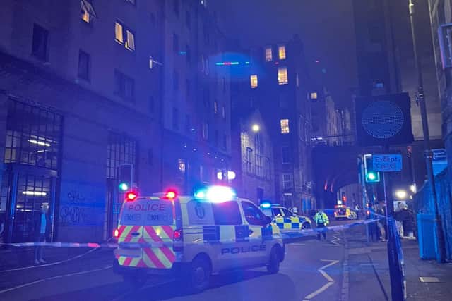 Edinburgh drivers are advised to avoid the Cowgate following a traffic incident.