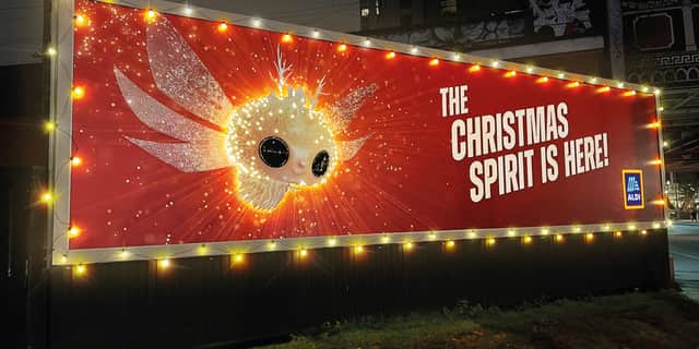 Aldi Christmas Spirit billboard