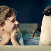A pet penguin is desperate to find true love, bingeing on romantic movies and gazing in wonder at happy couples. The small boy who owns him orders him a bride for Christmas, but it turns out Monty's actually a cuddly toy brought to life by the magic of imagination. Tom Odell provides the song - a cover of John Lennon's 'Real Love'.