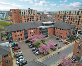 Verity House in Leeds city centre has been acquired by Whitbread with plans to transform the office block into a Premier Inn hotel. Photo: CP Partners