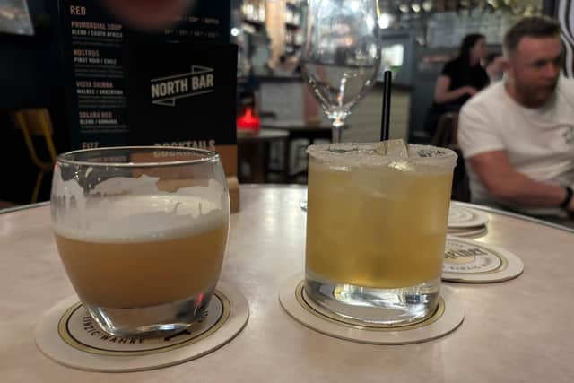 We tried the whiskey sour and the margarita.