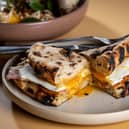 I tried the three-cheese croque madame at Galleria.