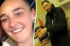 Man who killed partner imitates strangling to police day before.