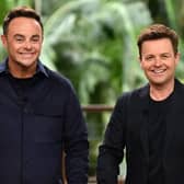 I'm a Celebrity . . . Get Me Out of Here presenters Ant and Dec. Photo by ITV.