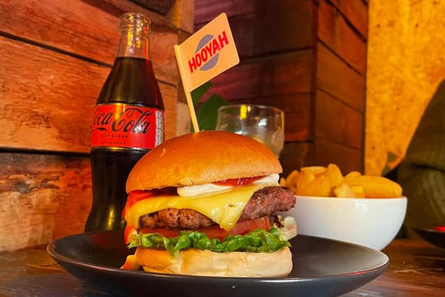 I tried the vegan burger at Hooyah in Leeds city centre.