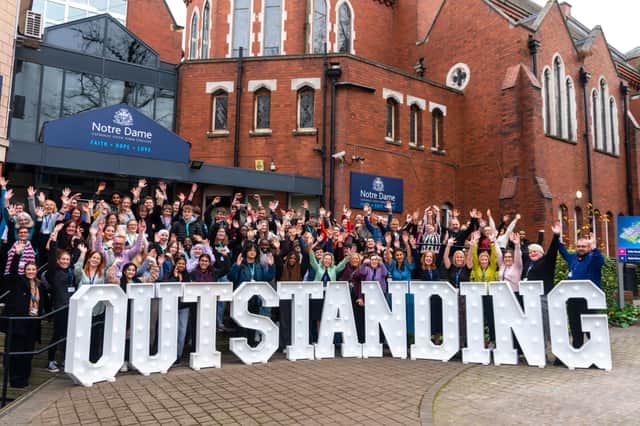 Notre Dame Sixth Form College, located on St Mark's Avenue, Leeds, was rated outstanding across all six inspected areas.