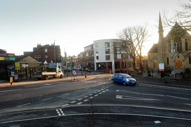 The work on the junction at Meanwood was completed in September`