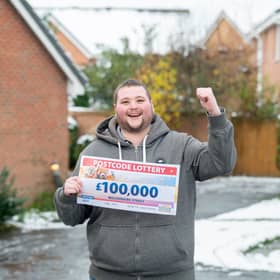 Joshua Logsdail, 29, has won £100k in the People's Postcode Lottery. 