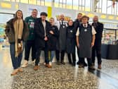 Danny Malin revisits Malcom Michaels Quality Butchers with Josh Warrington and Forward Leeds to help families this Christmas. 