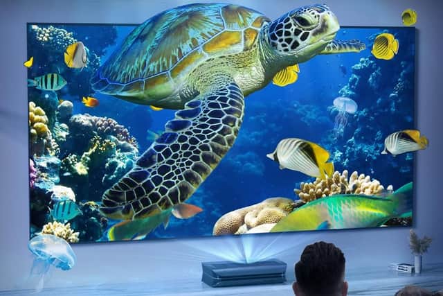 All the projectors come with 3D technology built in - and two free pairs of glasses
