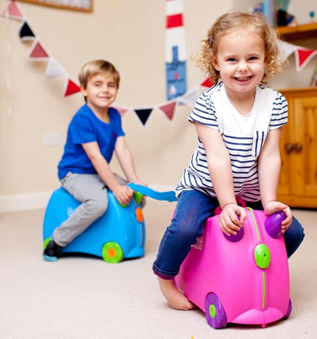 Children can use Trunki suitcases in many ways