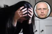 The victim of Galaskis (pictured inset) remains haunted by his senseless attack in which he stabbed her 10 times. (library pics by WYP / PA)