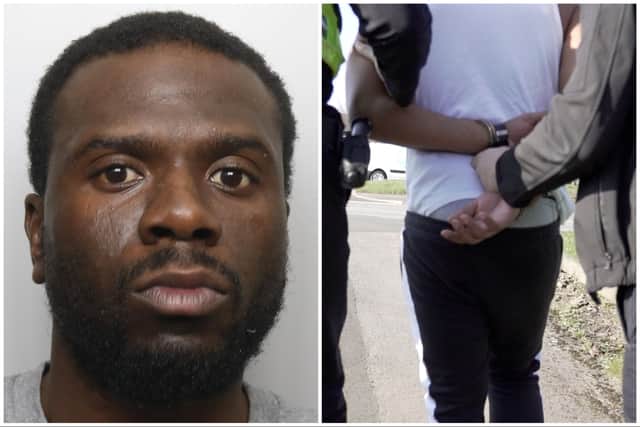 Bryant (pictured left) was given a new sentence for attacking two police officers, but he is already serving a life sentence for murder. (pics by WYP)