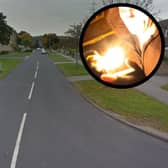 Jones tried to set fire to his flat on Willow Garth Avenue for a second time. (pics by Google Maps / SWNS)