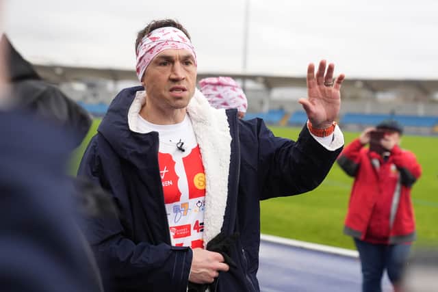 Kevin Sinfield defied a serious muscle injury to raise more than £1,000,000 in his latest fundraising quest in aid of Motor Neurone Disease charities.