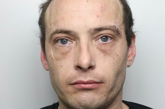 Black (pictured) attacked his partner in her own home. (pic by WYP)