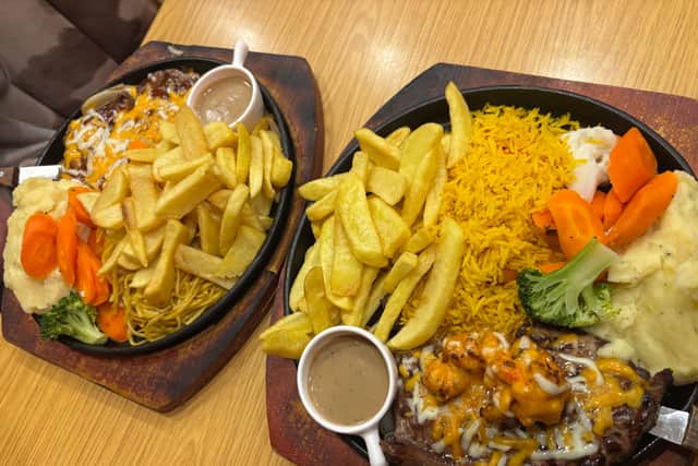 The Shotgun Sizzlers are truly enormous and come with four sides.