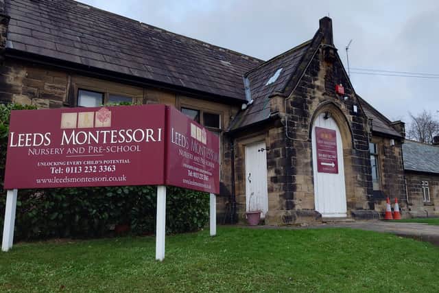 The Leeds Montessori School and Day Nursery, on Wetherby Road, near Roundhay, Leeds.