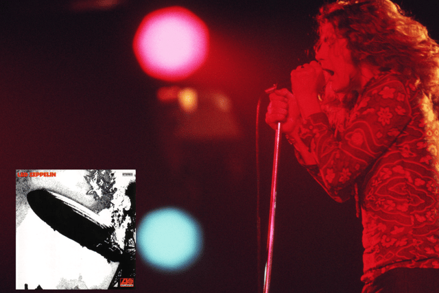 Robert Plant of Led Zeppelin - mint copies of the band's debut are said to be worth up to £7,100.