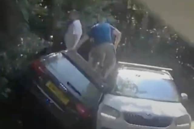 Jonathan and Timmy Casey flee police after crashing a stolen Audi.